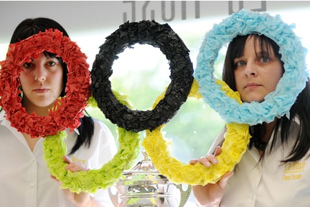 Olympics Florists Logo Rings Stoke Negotiation